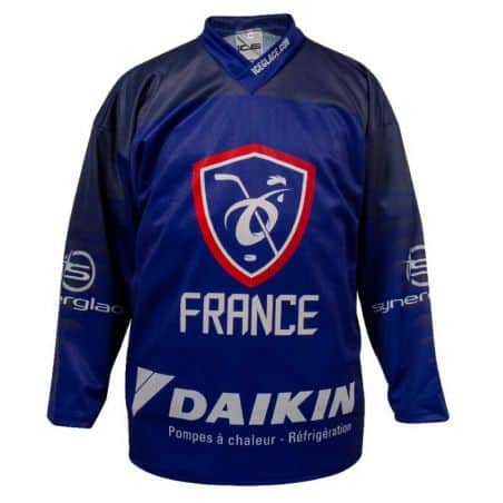 Maillot Hockey France officiel 2019 Standard Bleu PERSO