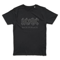 T shirt NOIR AC DC BACK IN BLACK