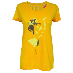 T-shirt femme Jump jaune