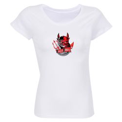 T-shirt Femme Ligue Magnus Blanc Briançon Diables Rouges