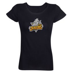 T-shirt Femme Ligue Magnus Noir Rouen Dragons