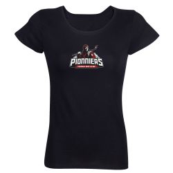T-shirt Femme Ligue Magnus Noir Chamonix Pionniers