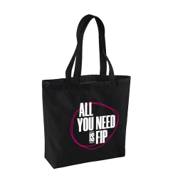 Sac Shopping ALL YOU NEED IS FIP Cercle Rose