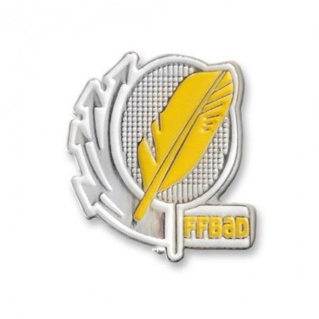 Broche jaune FF-Badminton