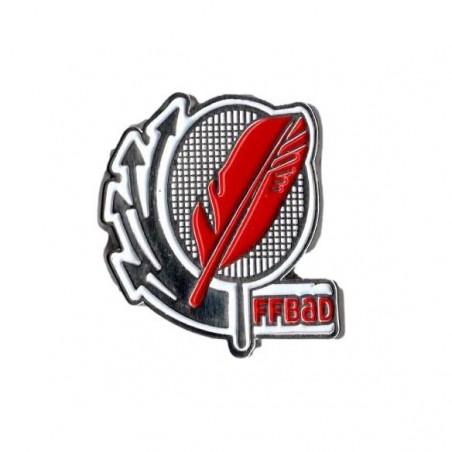 Broche rouge  FF-Badminton