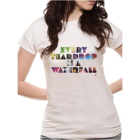 T-shirt femme Coldplay blanc MULTI COLOURED EVERY TEARDROP