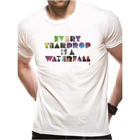T-shirt Coldplay blanc MULTI COLOURED EVERY TEARDROP