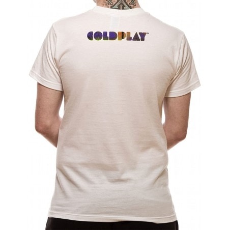 T-shirt Coldplay blanc MULTI COLOURED EVERY TEARDROP