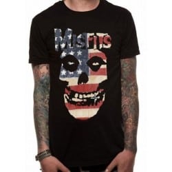 T-shirt Misfits USA Skull