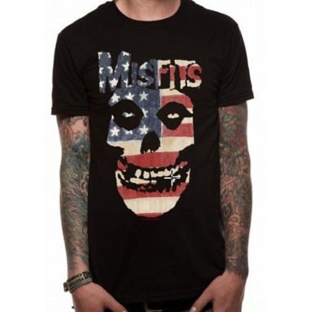 T-shirt Misfits USA Skull