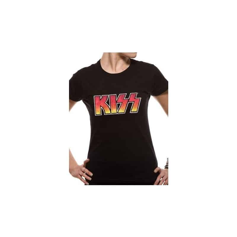 T-shirt femme KISS vintage logo