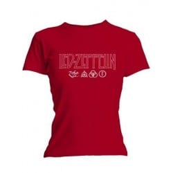 T-shirt femme Led Zeppelin Logo  et  Symbols
