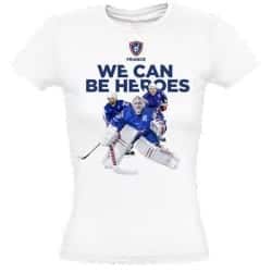 T-shirt affiche femme Hockey France
