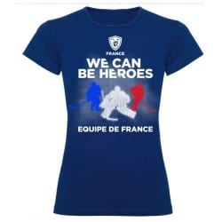 T-shirt supporter femme Hockey France