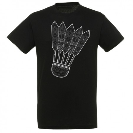 T-shirt volant Mandala Badminton Noir