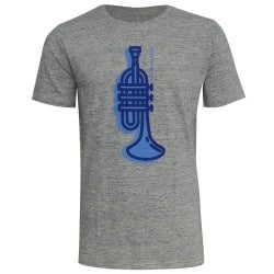 T-shirt Trompette bleue Jazz in Marciac
