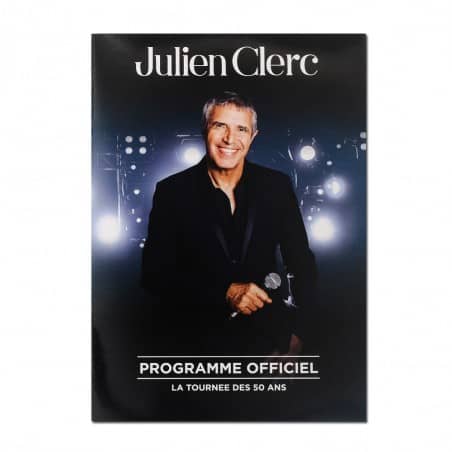 Programme officiel Julien Clerc- Tournée des 50 ans