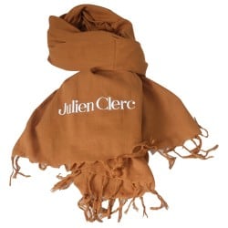 Echarpe marron coton Julien Clerc