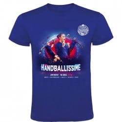 T-shirt Affiche Euro Handball Bleu